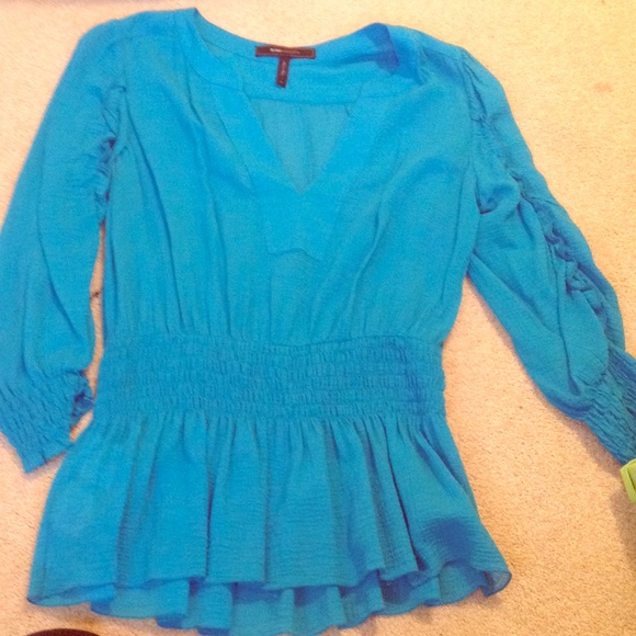 BCBG turquoise top