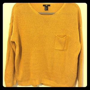 H&M Yellow Slouchy Sweater