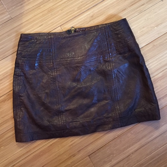 Abercrombie Leather Mini Skirt