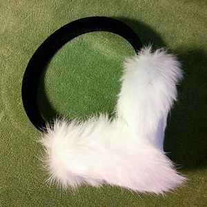 FINAL PRICE 🐰 White Rabbit Fur Earmuffs