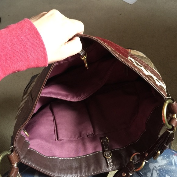 SOLD Coach patchwork shoulder bag - Picture 3 of 3