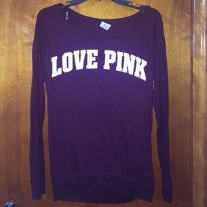 PINK long sleeved tee