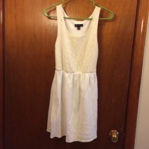 Simple white lace dress