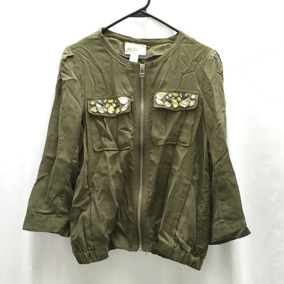 H&M conscious collection jeweled jacket