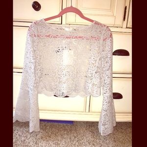 Lace crop top