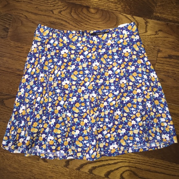 forever 21 floral skirt