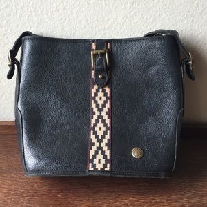 Vintage Cardon Cosas Nuestras leather black purse