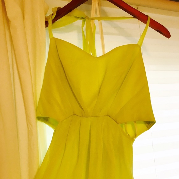 BCBGeneration Chartreuse Formal Gown