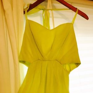 BCBGeneration Chartreuse Formal Gown