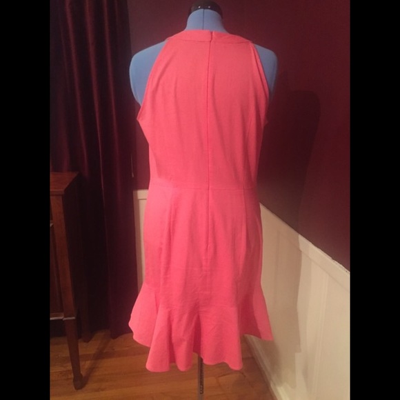 Ann Taylor pink Keyhole neckline cotton dress - Picture 2 of 4