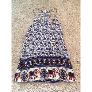 Aztec elephant dress