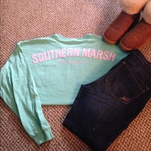 Southern Marsh Spirit Jersey- Mint Green/Pink