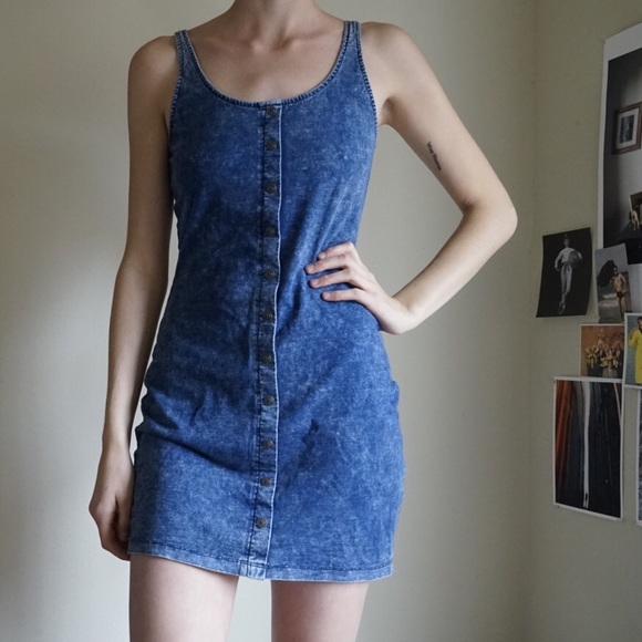 ASOS Dresses & Skirts - Denim look button up dress