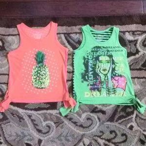 Reserved Bundle of Tanks Girls Size 7/8