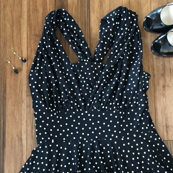 WHBM Genius Convertible Fit & Flare Dress
