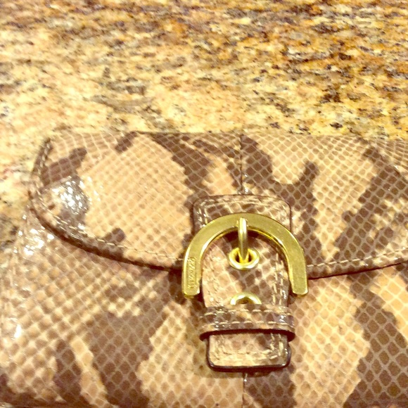 Coach snakeskin wallet
