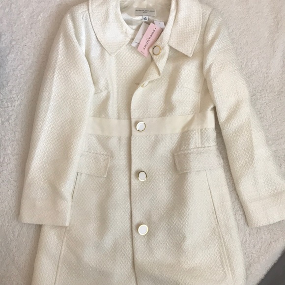 Banana republic petite cream pea Coat - Picture 1 of 6