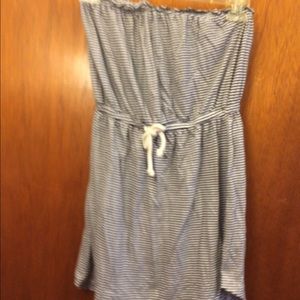 Sleeveless mini swimsuit cover up