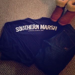 Southern Marsh Spirit Jersey-Navy/light Blue SS