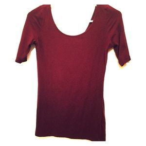 Maroon half sleeve shirt