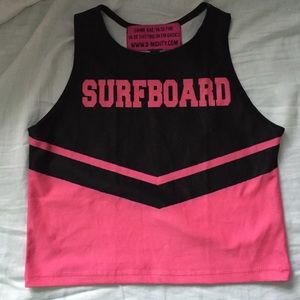 Omighty Beyoncé surfboard crop top size xs/s Omighty Beyoncé surfboard crop top size xs/s