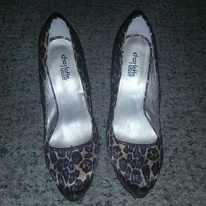 Cheetah print heels.