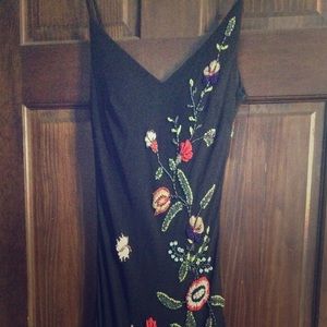 Hand beaded formal dress