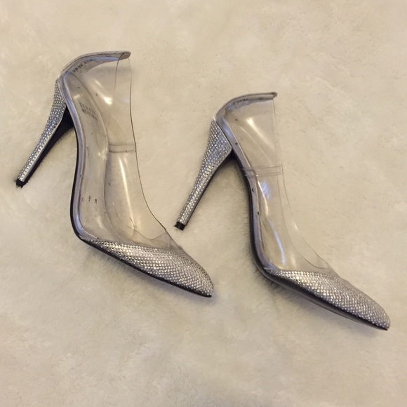 Stuart Weitzman Cinderella Glass Pump Size 9 - Picture 2 of 3