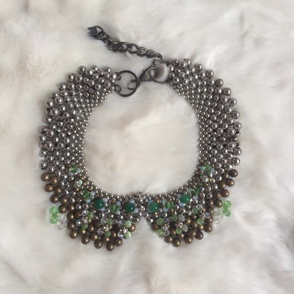 Anthropologie Sparked Agate Collar by Pam Hiran