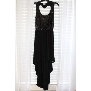 Sequined High Low