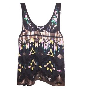 Charlotte Russe Sparkles Crop Top