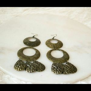 Antique gold earrings