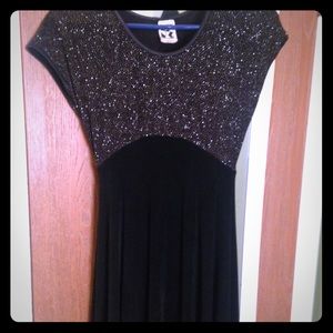Black Glitter Dress