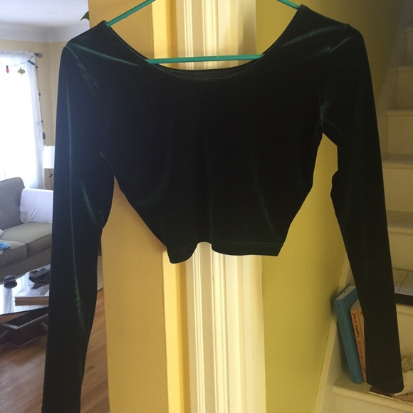 American apparel velvet long sleeve