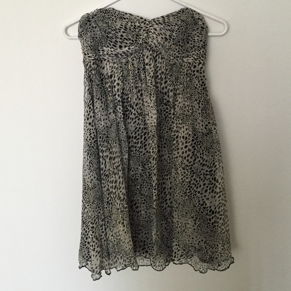 Express Leopard Babydoll Dress