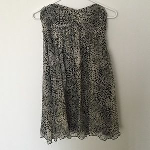 Express Leopard Babydoll Dress