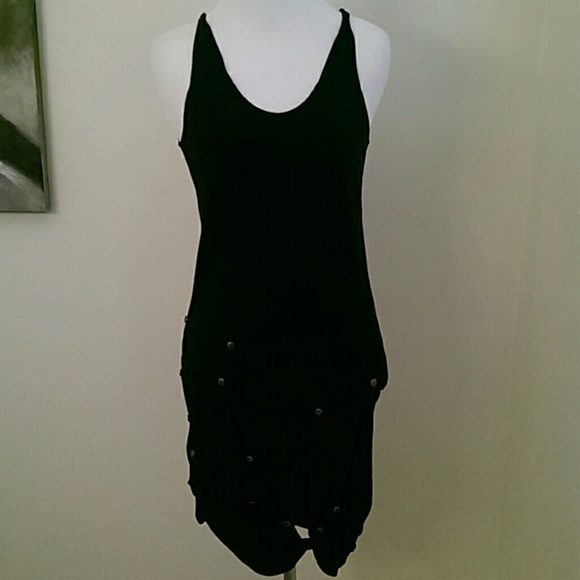 Daryl K button/gather detail dress size P