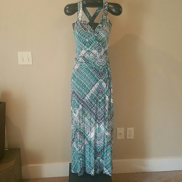 Cross back maxi dress
