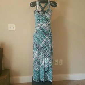 Cross back maxi dress