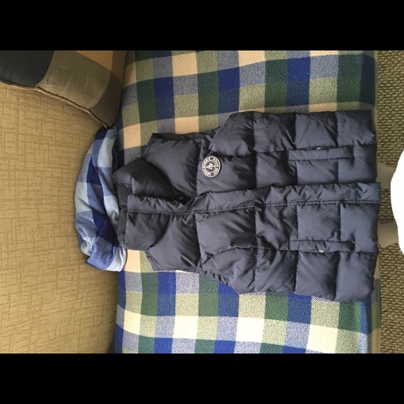 Abercrombie & Fitch blue vest jacket