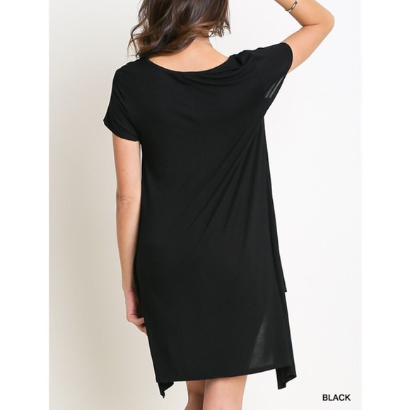 "Japanese Maple" Asymmetric Hem Top / Tee - Picture 2 of 4