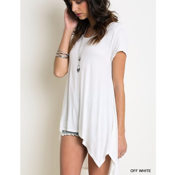 "Japanese Maple" Asymmetric Hem Top / Tee - Picture 4 of 4