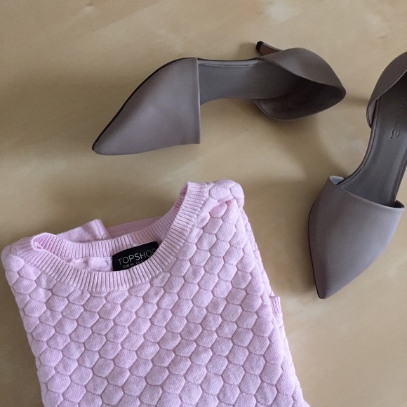 Topshop Sweaters - Pink topshop honeycomb sweater