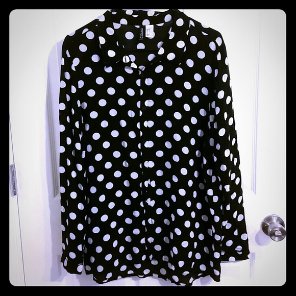Polka dot blouse