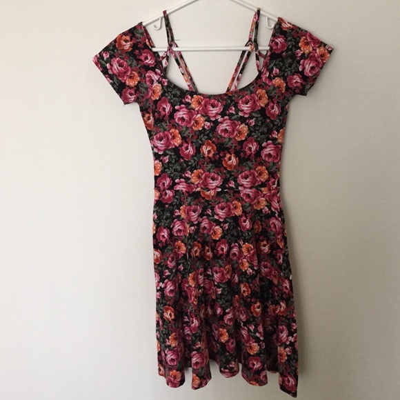 Sparkle & Fade Floral fit and flare dress