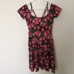 Sparkle & Fade Floral fit and flare dress