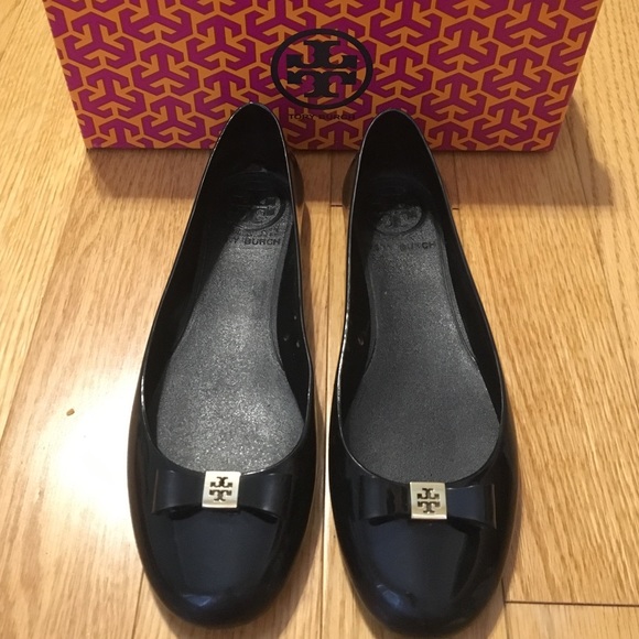 Tory Burch Jelly Ballet Flats with Bow