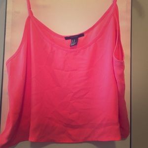 Forever 21 silk crop top