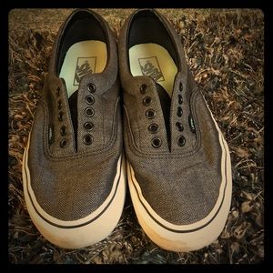 Grey Patterned Vans