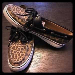 Sperry top-sider cheetah/black detail